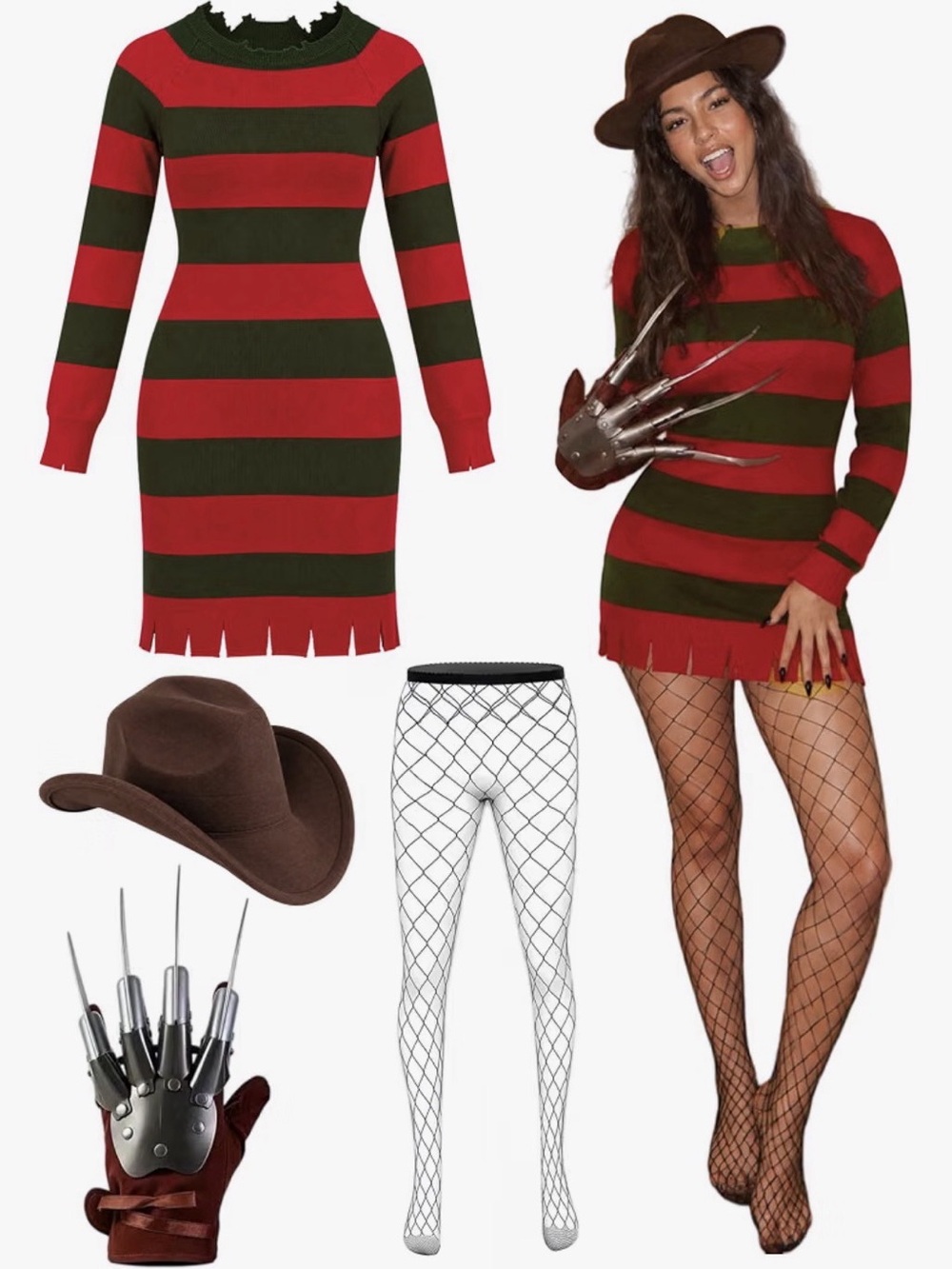 Serial Killer Halloween Costume for Women, Adult size medium NWT